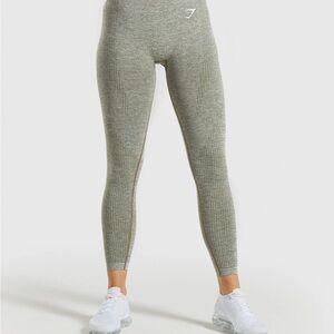 Gymshark Vital Seamless 2.0‎ Leggings Green Women’s XS High Waisted 25”